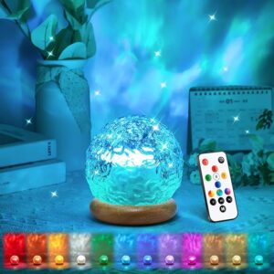 Aurora Light Projector, 18 Colors Dimmable Night Mood Light with Remote, Bedroom Aesthetic Room Decor & Night Light